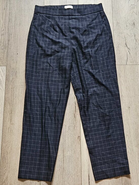 Babaton Pants - Aritzia Babaton Womens Size 4 Plaid Ankle Dress Pants Trousers Windowpane Grid 4